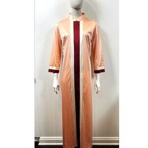 VINTAGE VANITY FAIR PEACH MUMU ROBE M